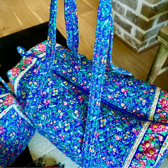 *VINTAGE 1998* VERA BRADLEY Bluebird Collection Spring 1998 Luggage SET Duffle - Picture 11 of 16